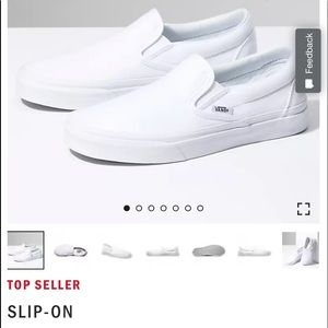 Vans True White Slip-On Shoes